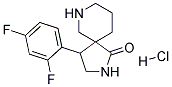 4-(2,4-DIFLUOROPHENYL)-2,7-DIAZASPIRO[4.5]DECAN-1-ONE HYDROCHLORIDE 结构式