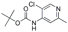 (5-CHLORO-2-METHYL-PYRIDIN-4-YL)-CARBAMIC ACID TERT-BUTYL ESTER 结构式