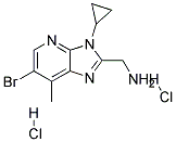 C-(6-BROMO-3-CYCLOPROPYL-7-METHYL-3H-IMIDAZO[4,5-B]PYRIDIN-2-YL)-METHYLAMINE DIHYDROCHLORIDE 结构式