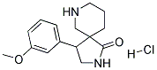 4-(3-METHOXYPHENYL)-2,7-DIAZASPIRO[4.5]DECAN-1-ONE HYDROCHLORIDE 结构式