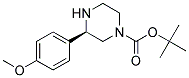 (R)-3-(4-METHOXY-PHENYL)-PIPERAZINE-1-CARBOXYLIC ACID TERT-BUTYL ESTER 结构式