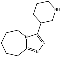 3-PIPERIDIN-3-YL-6,7,8,9-TETRAHYDRO-5H-[1,2,4]TRIAZOLO[4,3-A]AZEPINE 结构式