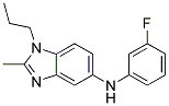 (3-FLUORO-PHENYL)-(2-METHYL-1-PROPYL-1H-BENZOIMIDAZOL-5-YL)-AMINE 结构式