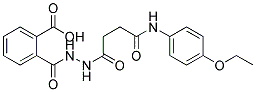 2-(N'-[3-(4-ETHOXY-PHENYLCARBAMOYL)-PROPIONYL]-HYDRAZINOCARBONYL)-BENZOIC ACID 结构式