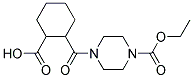 4-(2-CARBOXY-CYCLOHEXANECARBONYL)-PIPERAZINE-1-CARBOXYLIC ACID ETHYL ESTER 结构式