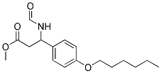 METHYL-3-FORMYLAMINO-3-(4-HEXYLOXYPHENYL)PROPIONATE 结构式