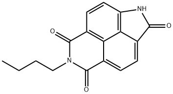 6-BUTYL-1H-INDOLO[5,4,3-DEF]ISOQUINOLINE-2,5,7(6H)-TRIONE 结构式
