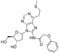 2-PHENOXYACETYLAMINO-9-(2-DEOXY-D-RIBOFRANOSYL)-6-(2-METHYLTHIOETHYL)PURINE 结构式