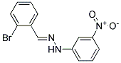 N-(2-BROMO-BENZYLIDENE)-N'-(3-NITRO-PHENYL)-HYDRAZINE 结构式