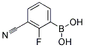 4-氰基-2-氟苯硼酸 结构式