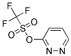 3-TRIFLUOROMETHANESULFONYLOXYPYRIDAZINE 结构式