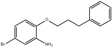5-BROMO-2-(3-PHENYLPROPOXY)ANILINE 结构式