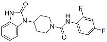 N-(2,4-DIFLUOROPHENYL)-4-(2-OXO-2,3-DIHYDRO-1H-BENZIMIDAZOL-1-YL)PIPERIDINE-1-CARBOXAMIDE 结构式