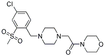 4-((4-[4-CHLORO-2-(METHYLSULFONYL)BENZYL]PIPERAZIN-1-YL)ACETYL)MORPHOLINE 结构式