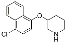 3-[(4-CHLORO-1-NAPHTHYL)OXY]PIPERIDINE 结构式