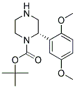 (S)-2-(2,5-DIMETHOXY-PHENYL)-PIPERAZINE-1-CARBOXYLIC ACID TERT-BUTYL ESTER 结构式