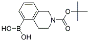 2-(TERT-BUTOXYCARBONYL)-1,2,3,4-TETRAHYDROISOQUINOLIN-5-YLBORONIC ACID 结构式