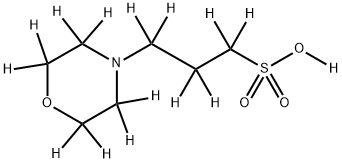 3-(N-吗啉)丙磺酸-D15 结构式