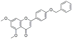 4'-Benzyloxy-5,7-dimethoxyflavone 结构式
