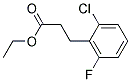 3-(2-氯-6-氟苯基)丙酸乙酯 结构式