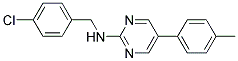 N-(4-CHLOROBENZYL)-5-(4-METHYLPHENYL)PYRIMIDIN-2-AMINE 结构式