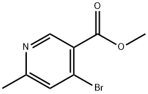 METHYL 4-BROMO-2-METHYLPYRIDINE-5-CARBOXYLATE 结构式