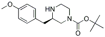 (R)-3-(4-METHOXY-BENZYL)-PIPERAZINE-1-CARBOXYLIC ACID TERT-BUTYL ESTER 结构式