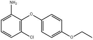 3-CHLORO-2-(4-ETHOXYPHENOXY)ANILINE 结构式