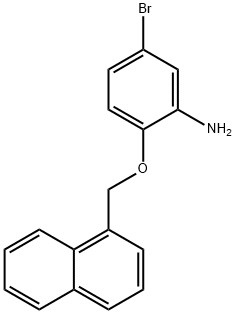 5-BROMO-2-(1-NAPHTHYLMETHOXY)PHENYLAMINE 结构式