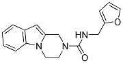 N-(2-FURYLMETHYL)-3,4-DIHYDROPYRAZINO[1,2-A]INDOLE-2(1H)-CARBOXAMIDE 结构式