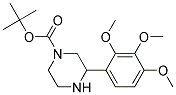 3-(2,3,4-TRIMETHOXY-PHENYL)-PIPERAZINE-1-CARBOXYLIC ACID TERT-BUTYL ESTER 结构式