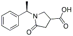 5-OXO-1-[(1R)-1-PHENYLETHYL]-3-PYRROLIDINECARBOXYLIC ACID 结构式