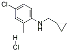 (4-CHLORO-2-METHYL-PHENYL)-CYCLOPROPYLMETHYL-AMINE HYDROCHLORIDE 结构式
