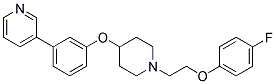 3-[3-((1-[2-(4-FLUOROPHENOXY)ETHYL]PIPERIDIN-4-YL)OXY)PHENYL]PYRIDINE 结构式