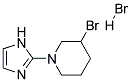 3-BROMO-1-(1H-IMIDAZOL-2-YL)-PIPERIDINE HBR 结构式