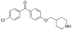 (4-CHLOROPHENYL)[4-(4-PIPERIDINYLMETHOXY)PHENYL]-METHANONE 结构式