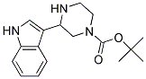3-(1H-INDOL-3-YL)-PIPERAZINE-1-CARBOXYLIC ACID TERT-BUTYL ESTER 结构式