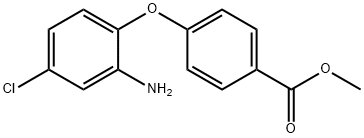 4-(2-氨基-4-氯苯氧基)苯甲酸甲酯 结构式