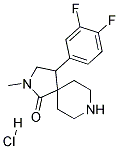 4-(3,4-Difluorophenyl)-2-methyl-2,8-diazaspiro[4.5]decan-1-one hydrochloride 结构式