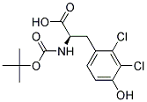 (R)-2-tert-Butoxycarbonylamino-3-(2,3-dichloro-4-hydroxy-phenyl)-propionic acid 结构式