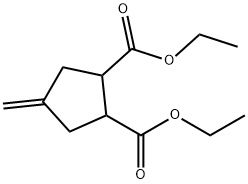 Diethyl 4-methylenecyclopentane-1,2-dicarboxylate 结构式
