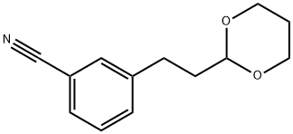 3-(1,3-DIOXAN-2-YLETHYL)BENZONITRILE 结构式