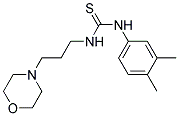 N-(3,4-DIMETHYLPHENYL)-N'-(3-MORPHOLIN-4-YLPROPYL)THIOUREA 结构式