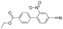 4'-CYANO-2'-NITRO-BIPHENYL-4-CARBOXYLIC ACID ETHYL ESTER 结构式