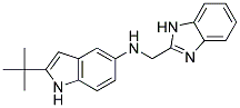 N-(1H-BENZIMIDAZOL-2-YLMETHYL)-2-TERT-BUTYL-1H-INDOL-5-AMINE 结构式