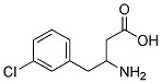 3-AMINO-4-(3-CHLOROPHENYL)BUTANOIC ACID 结构式
