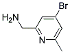 C-(4-BROMO-6-METHYL-PYRIDIN-2-YL)-METHYLAMINE 结构式