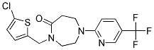 4-[(5-CHLORO-2-THIENYL)METHYL]-1-[5-(TRIFLUOROMETHYL)PYRIDIN-2-YL]-1,4-DIAZEPAN-5-ONE 结构式