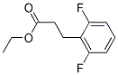 3-(2,6-DIFLUORO-PHENYL)-PROPIONIC ACID ETHYL ESTER 结构式