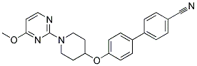 4'-([1-(4-METHOXYPYRIMIDIN-2-YL)PIPERIDIN-4-YL]OXY)BIPHENYL-4-CARBONITRILE 结构式